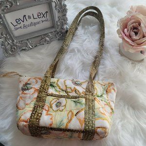 Quilted Flower Floral purse